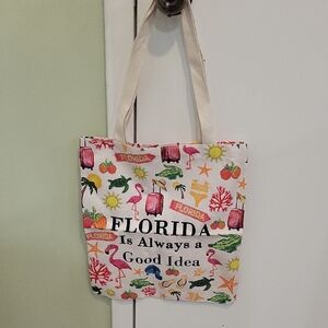 Florida Themed Tote Bag - Multicolor